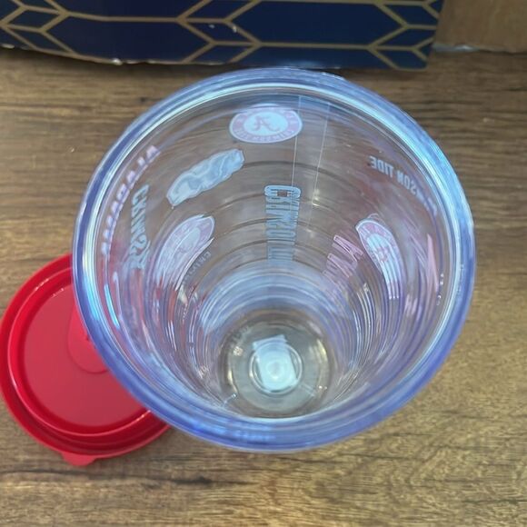 Alabama Crimson Tide Tumbler with Red Lid - Picture 5 of 5